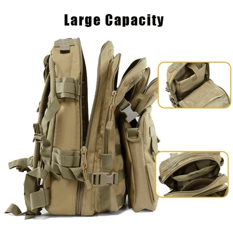Load image into Gallery viewer, 3-in-1 Tactical Backpack Waterproof for Outdoor Trekking Fishing Hiking Camping
