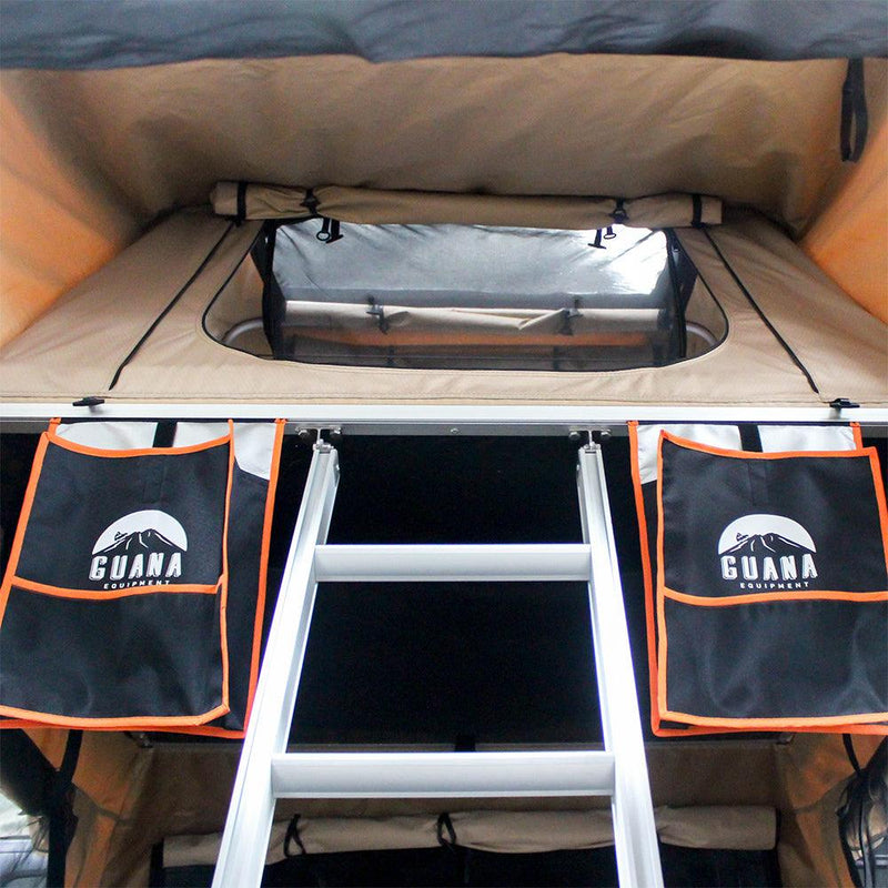 Load image into Gallery viewer, Guana Equipment Wanaka 55&quot; Roof Top Tent Setup With XL Annex

