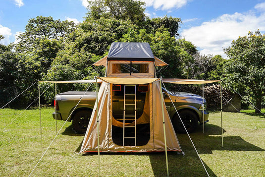Guana Equipment Wanaka 55" Roof Top Tent Setup With XL Annex